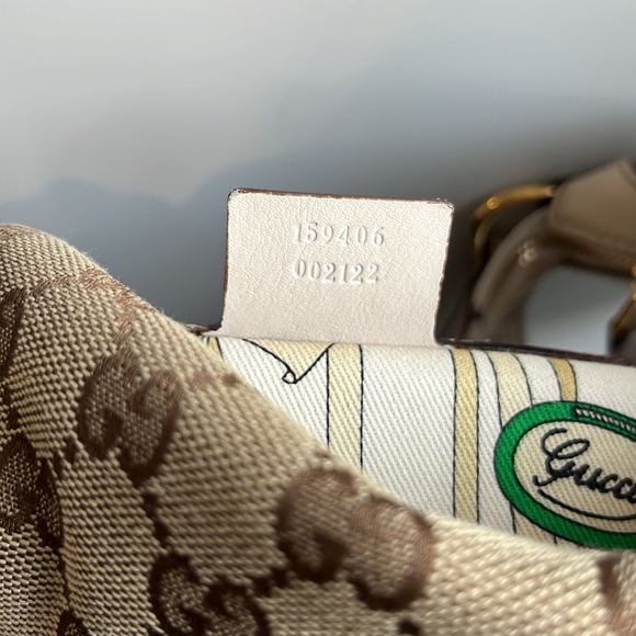 Gucci Biba Monogram Canvas Studded Hobo Bag - Picture 11 of 12